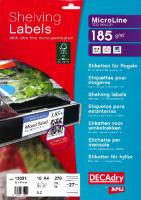 013051 Microperforated Shelving labels FSC