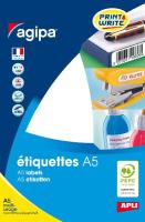114001 Etiquettes A5 blanches multi-usage