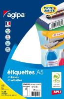 114028 Etiquettes A5 blanches multi-usage