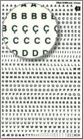 DD11F Lettres transfert noir N°11 (2,5 mm) 