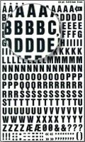 DD61F Black transfert letters N°61 (8 mm)