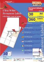 OLW4790 Etiquettes blanches multi-usage 63,5 x 72 mm